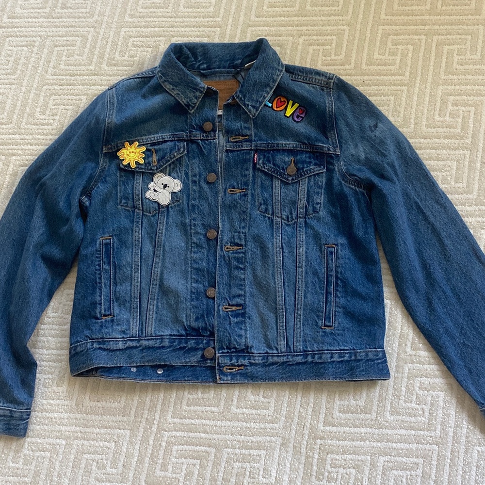Levi’s Jean Jacket with hand sewn patches